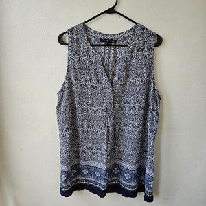Ava Christine sleeveless blouse size 1X